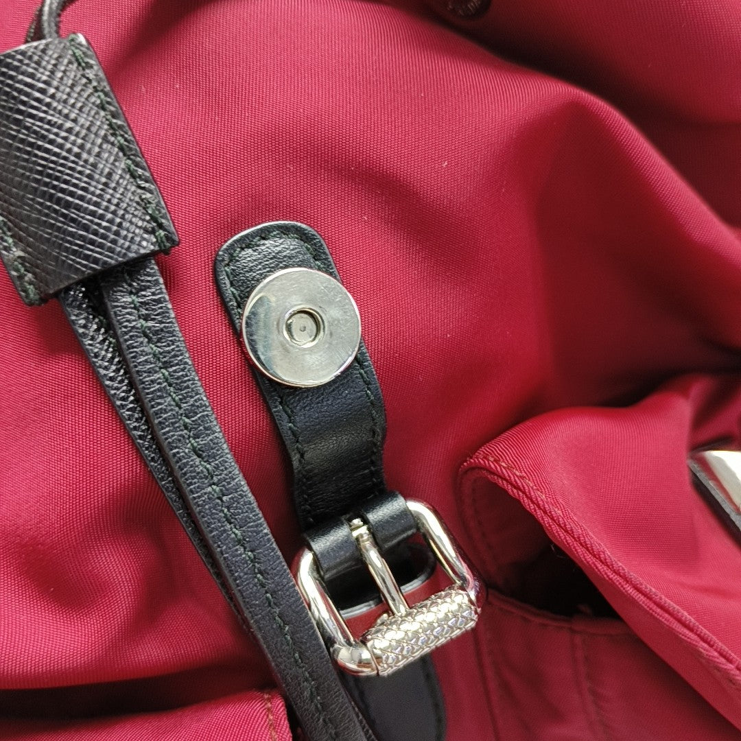 Black Nylon Nylon Red
