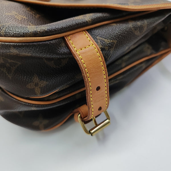 SAUMUR Monogram Coated Canvas Brown