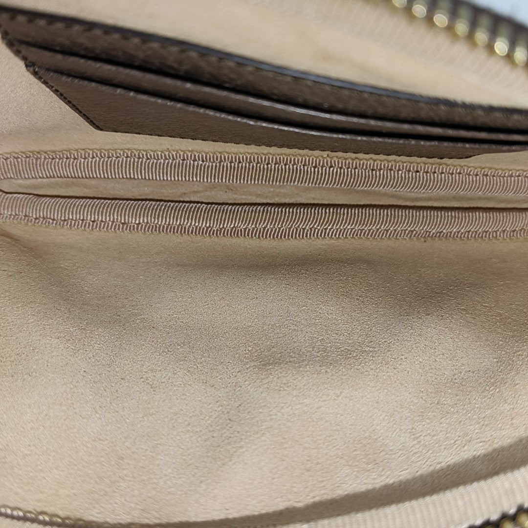 Ophidia Mini Monogram Coated Canvas Beige