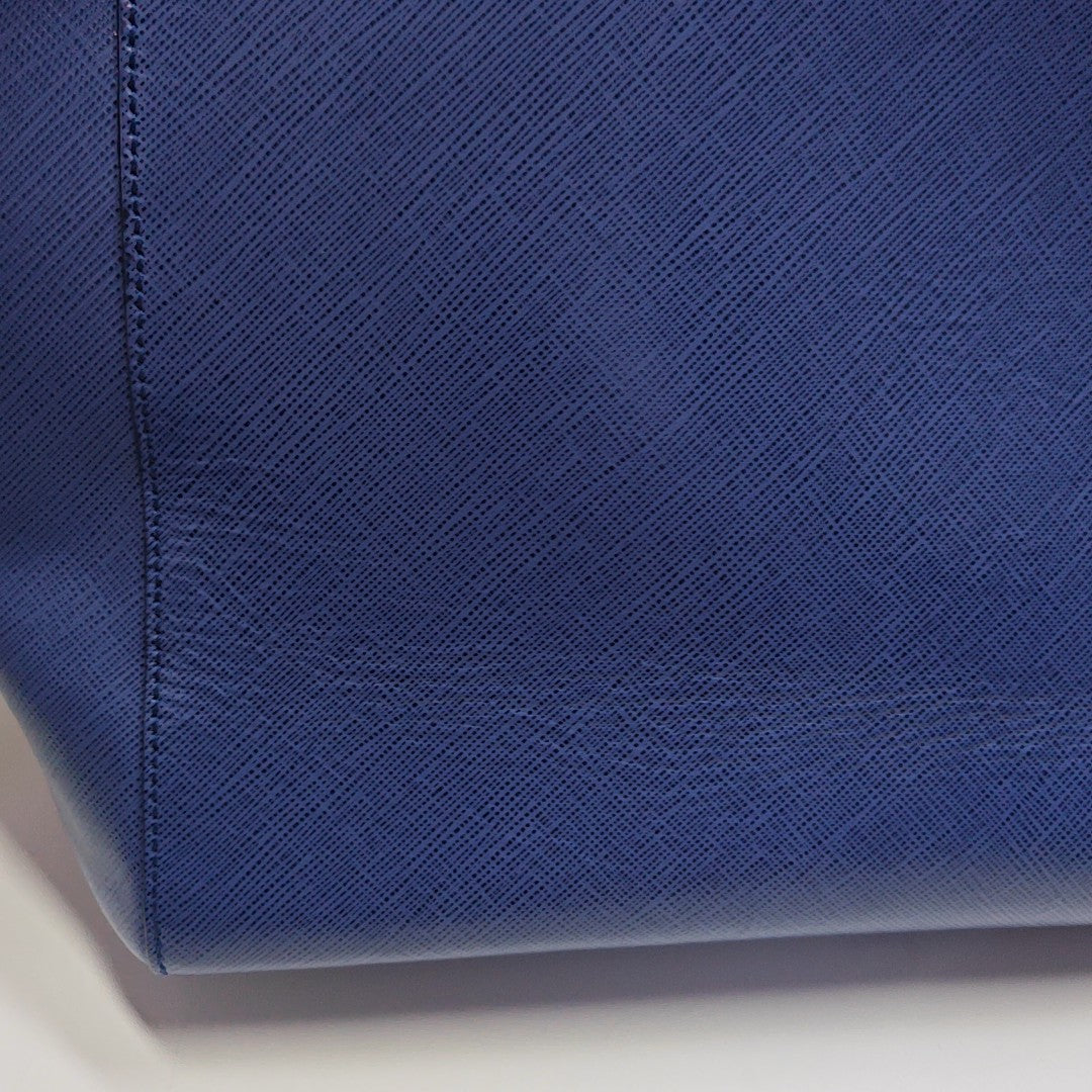 Calfskin Tote Bag Blue