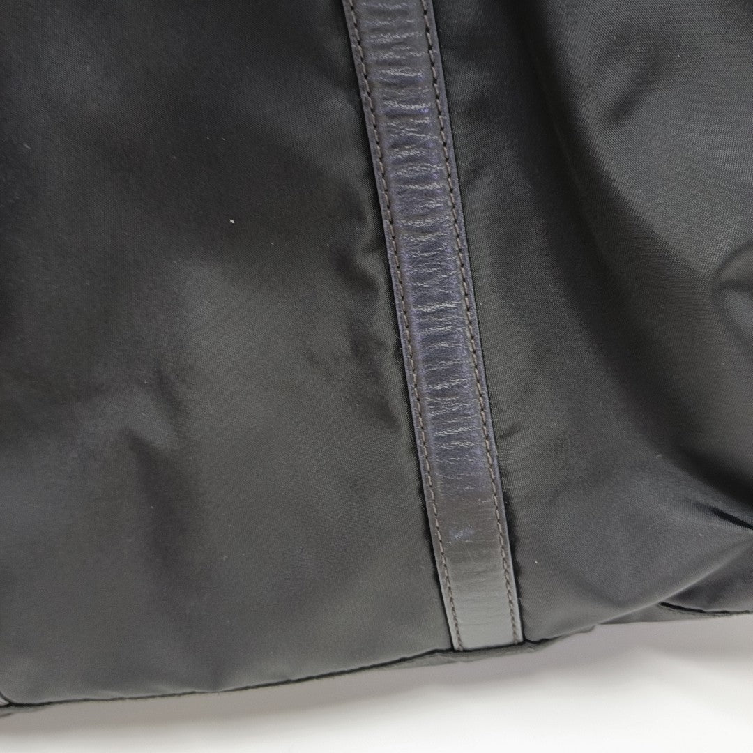Nylon Shoulder Bag Black