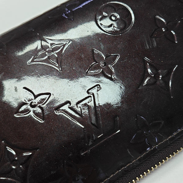 SARAH Monogram Patent Leather Red Wallet