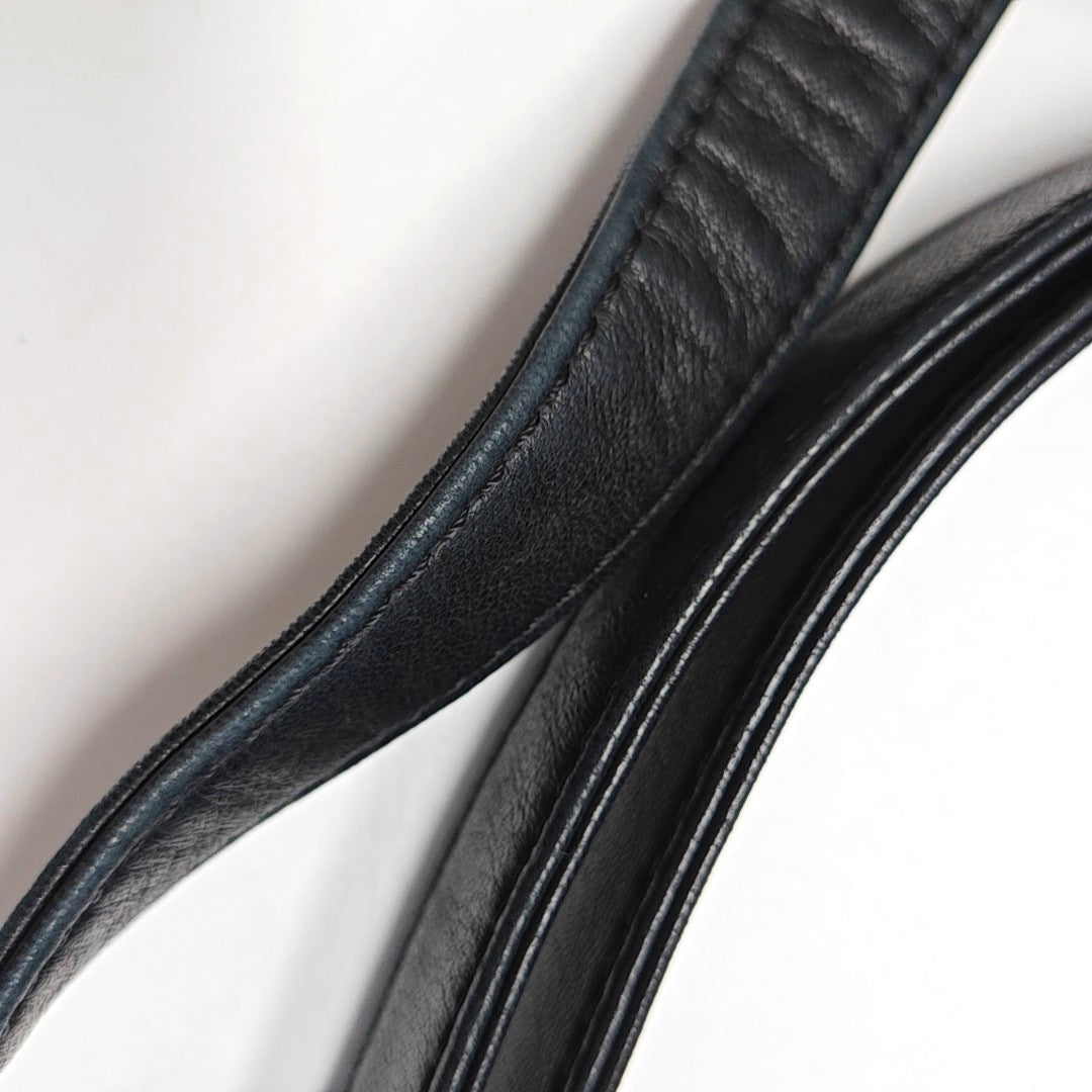 Authenticated pre-owned  BOY CHANEL Quilted Lambskin Black - Shoulder Bag at Looply