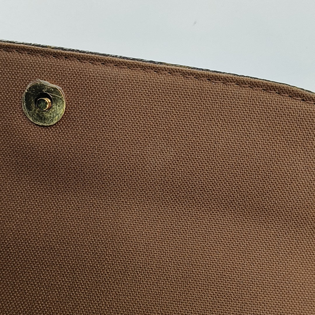 IVY Monogram Coated Canvas Brown