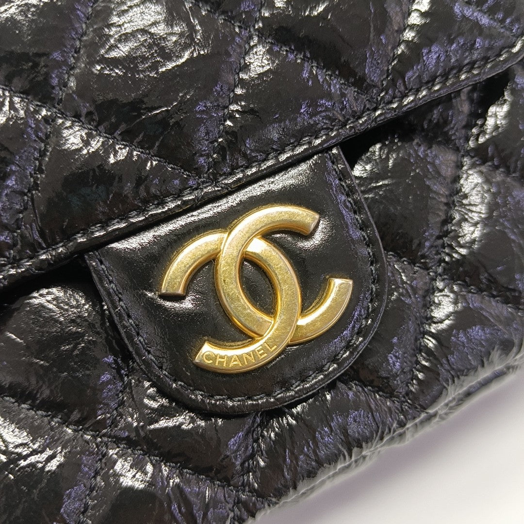 23C HOBO Small Quilted Calfskin Black