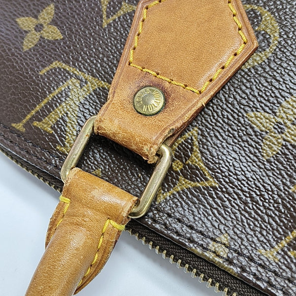 ALMA PM Monogram Coated Canvas Brown