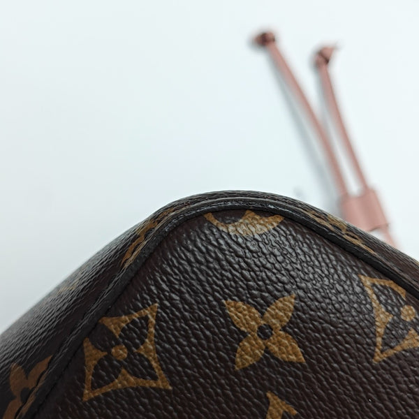 NÉONOÉ MM Monogram Coated Canvas Brown
