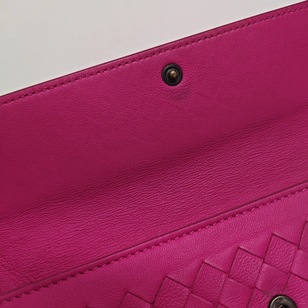 Lambskin Wallet Red