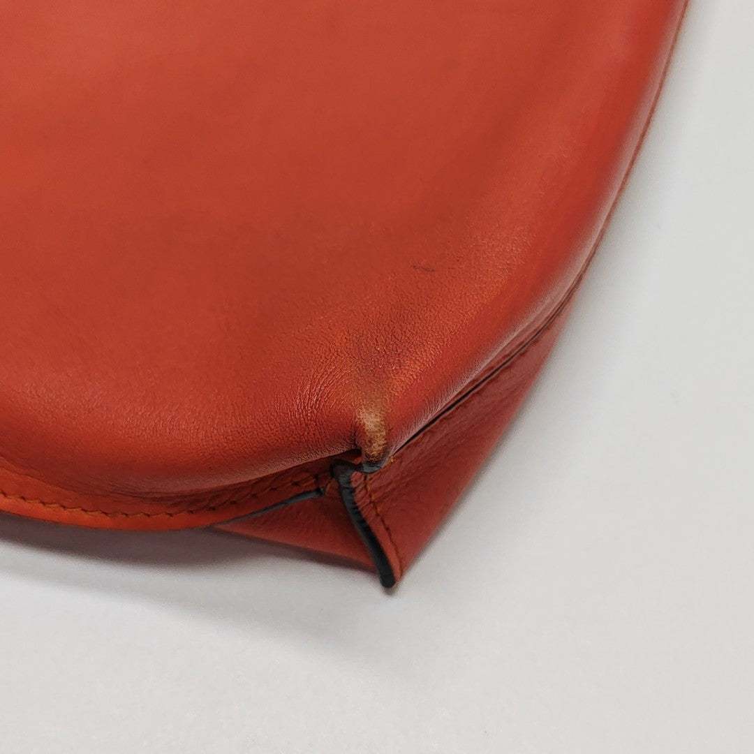 T Pouch Calfskin Orange