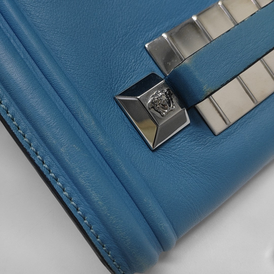 Calfskin Shoulder Bag Blue