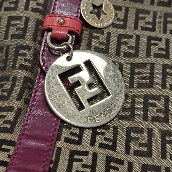 Monogram Canvas Tote Bag Brown