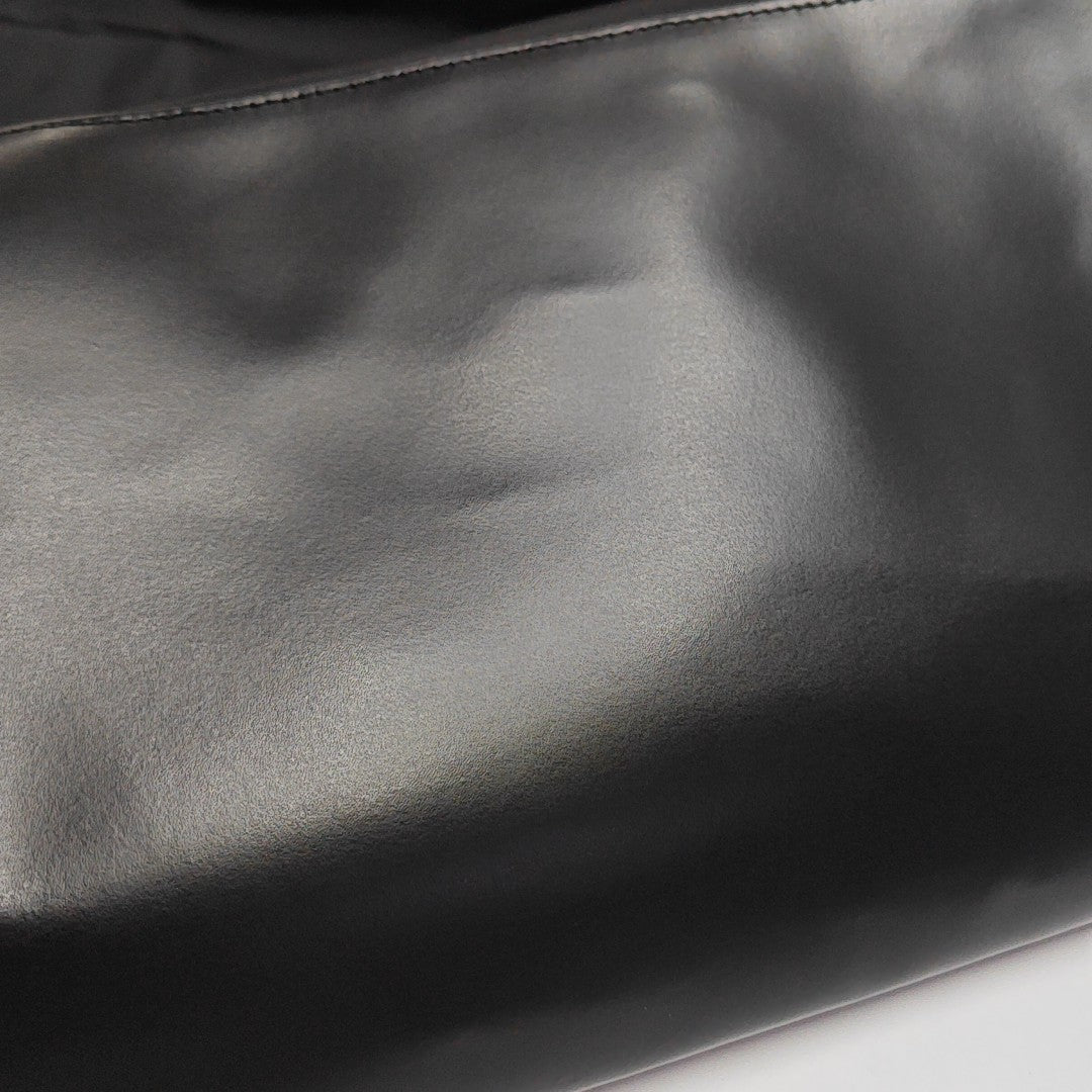 Nylon Top Handle Bag Black