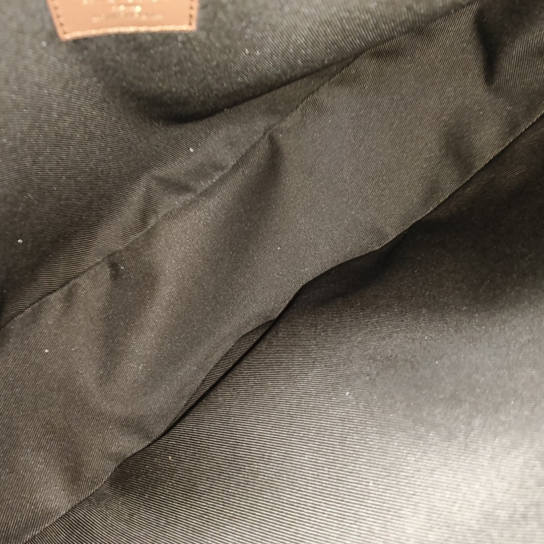 LOOP HOBO Monogram Coated Canvas Brown