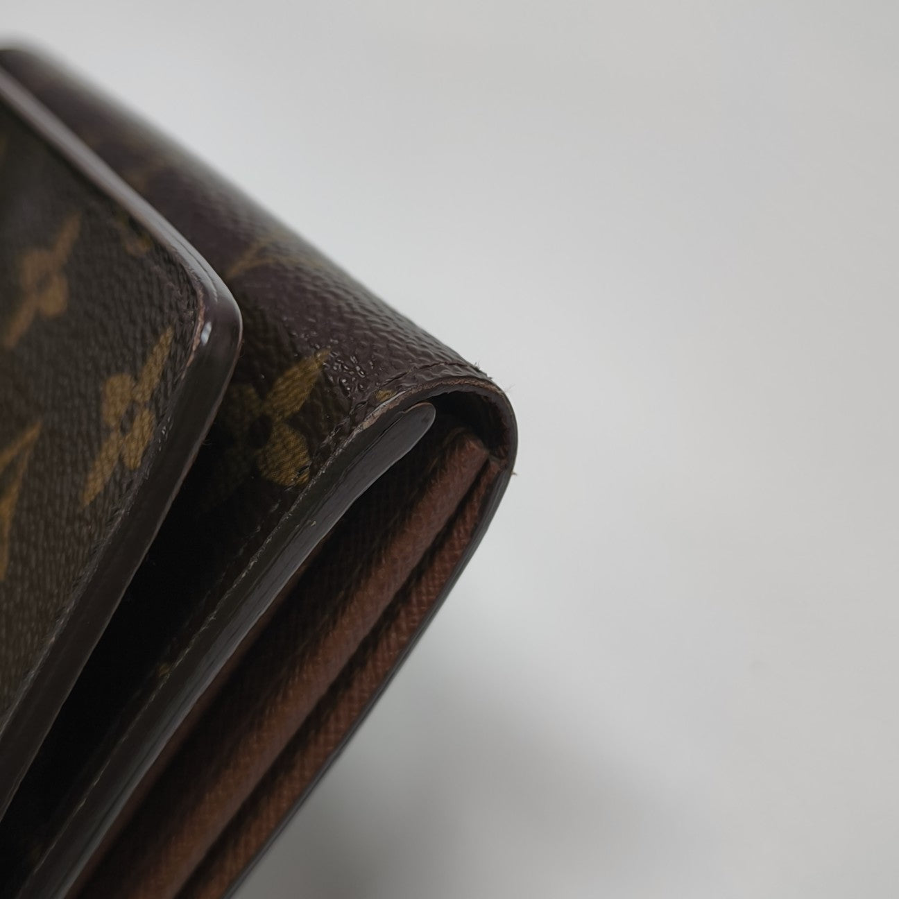 TRESOR Monogram Coated Canvas Brown Wallet