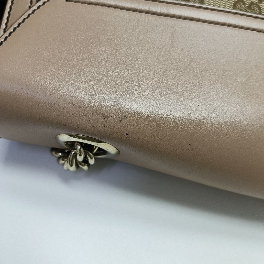 Emily Chain Monogram Fabric Brown