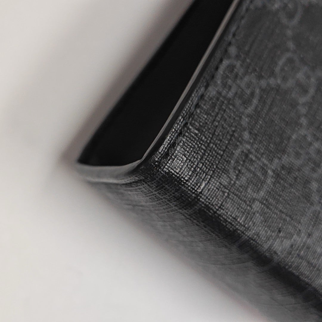 GG Supreme Monogram Coated Canvas Gray