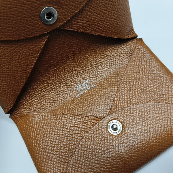 Calvi Epsom Brown Card Holder