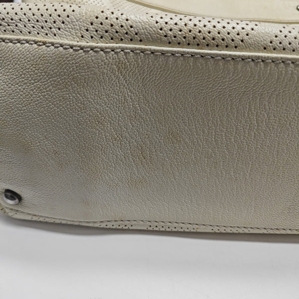 Quilted Lambskin Tote Bag White