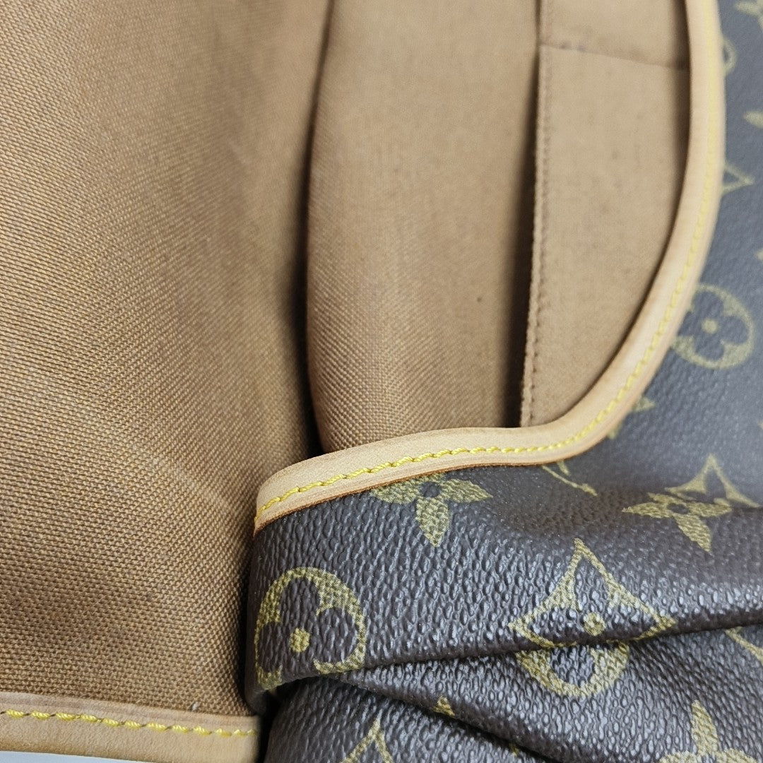 SAUMUR 35 Monogram Coated Canvas Brown