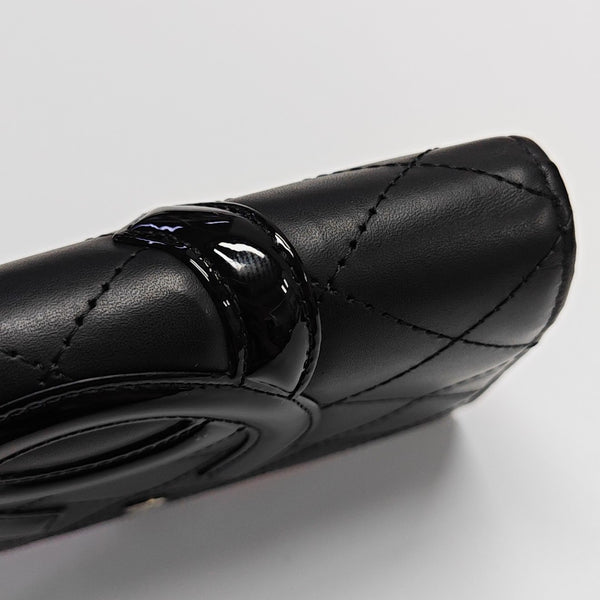 CAMBON Quilted Calfskin Black Wallet