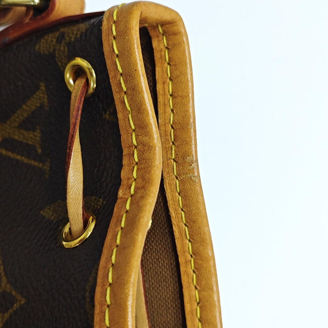 NÉONOÉ Nano Monogram Coated Canvas Brown