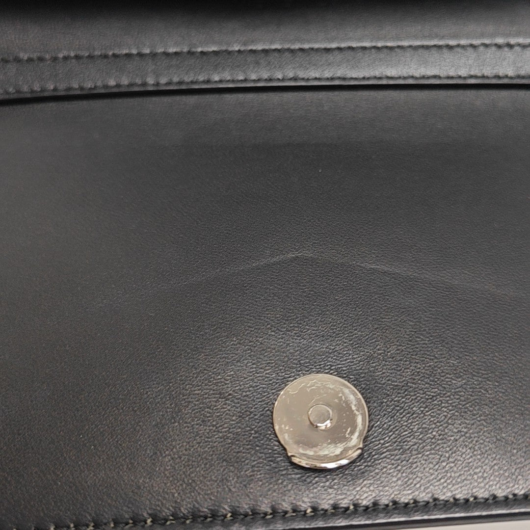 Calfskin Shoulder Bag Black