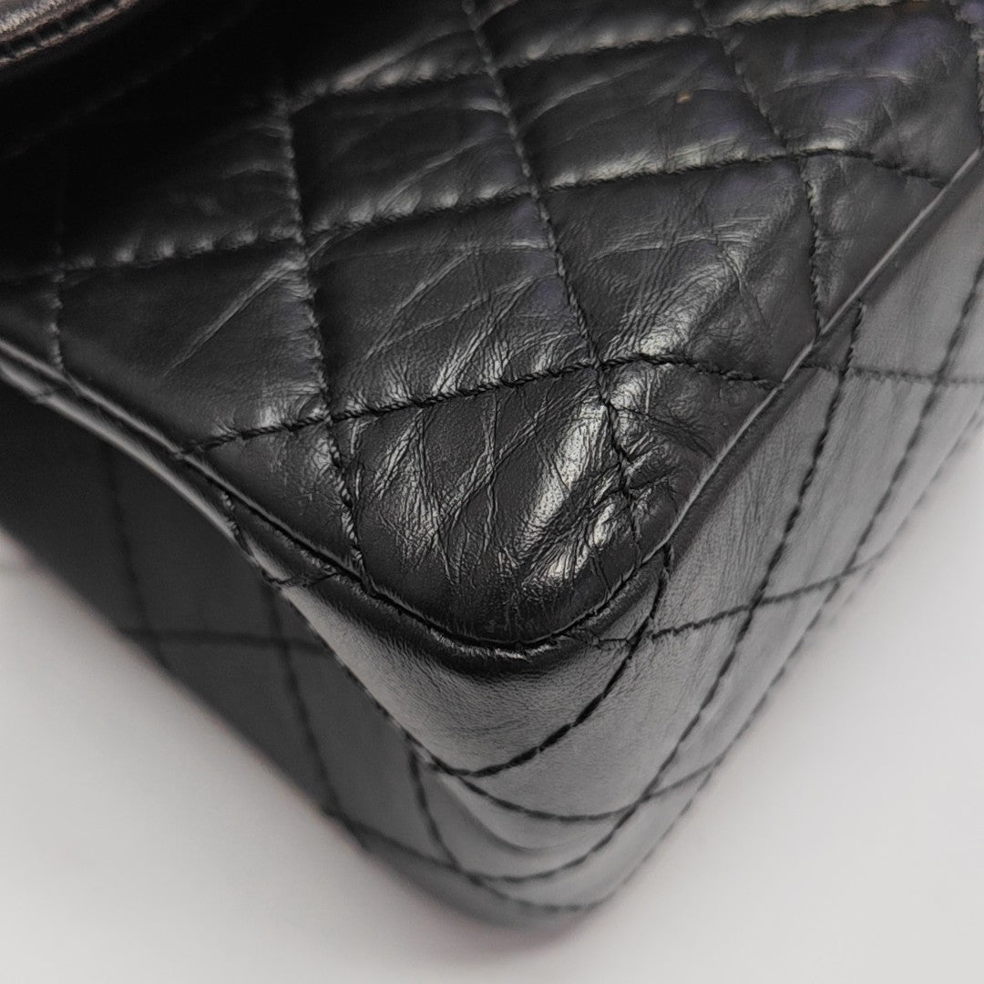 2.55 225 Quilted Calfskin Black
