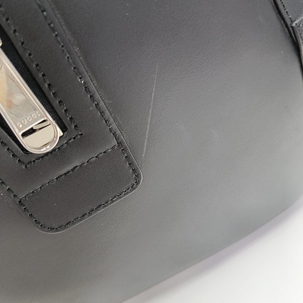 Monogram Coated Canvas Top Handle Bag Black