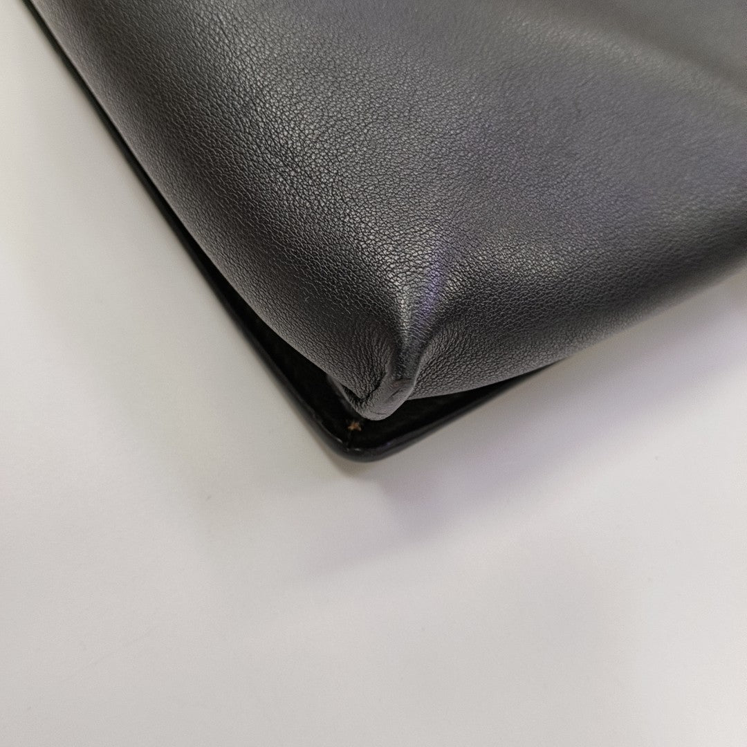 Calfskin Shoulder Bag Black