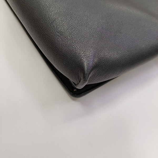 Calfskin Shoulder Bag Black