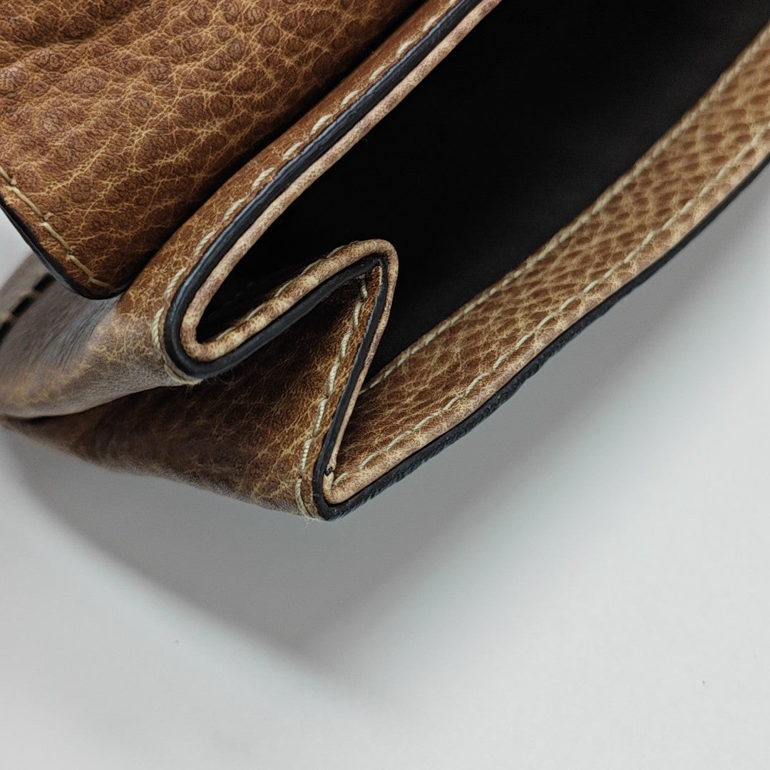 Calfskin Clutch Brown