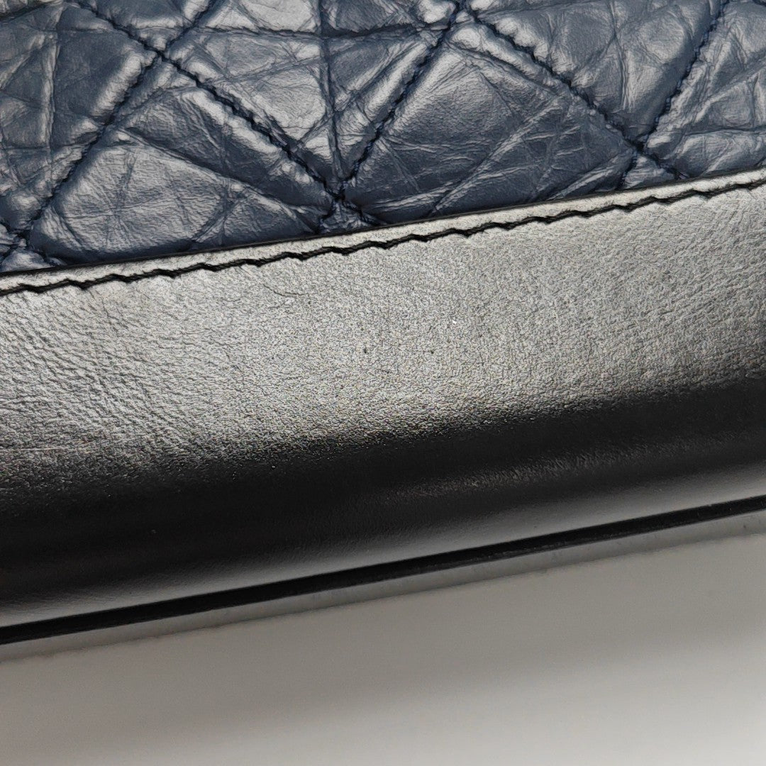 GABRIELLE Small Quilted Calfskin Blue