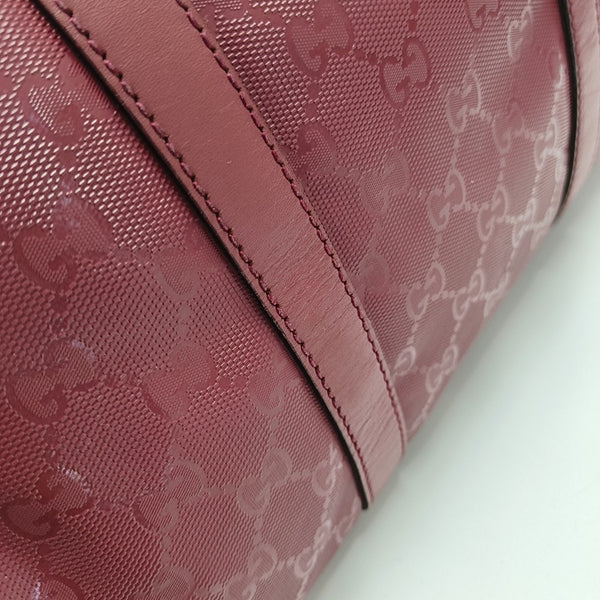 Boston Monogram Coated Canvas Red