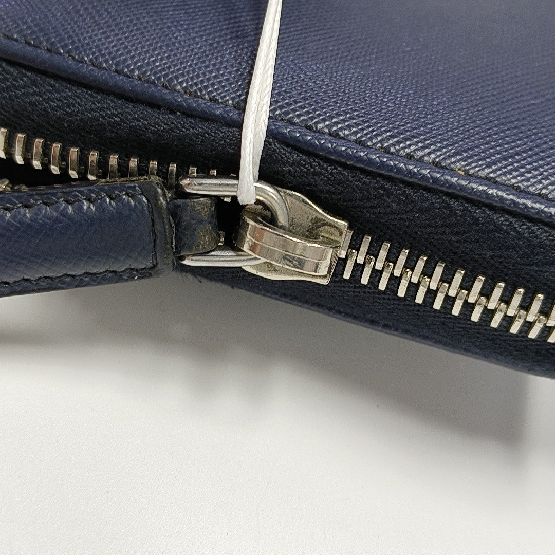 Saffiano Calfskin Wallet Blue