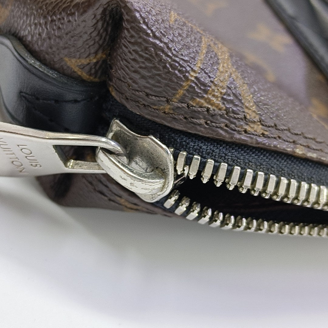 KITAN Monogram Coated Canvas Brown