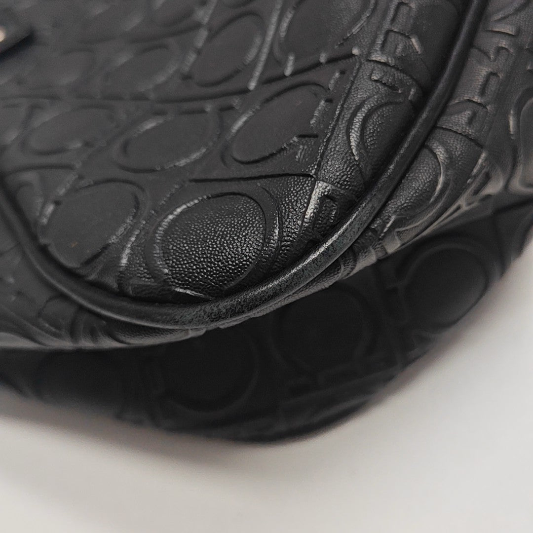 Gancini Leather Black