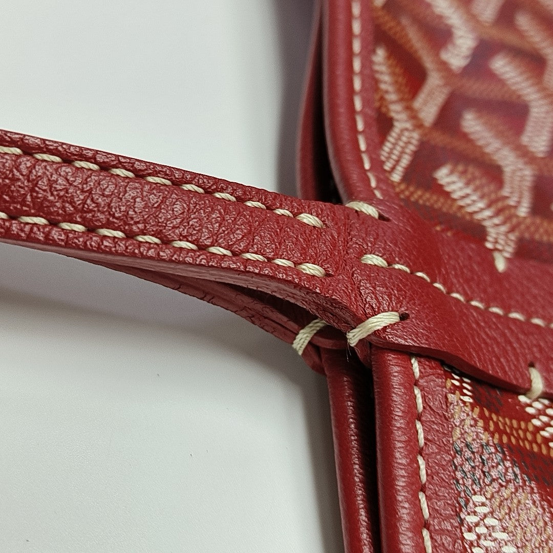Saint Louis PM Coated Canvas Red