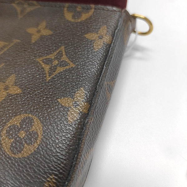 Authenticated pre-owned  FÉLICIE Monogram Coated Canvas Brown - Shoulder Bag at Looply