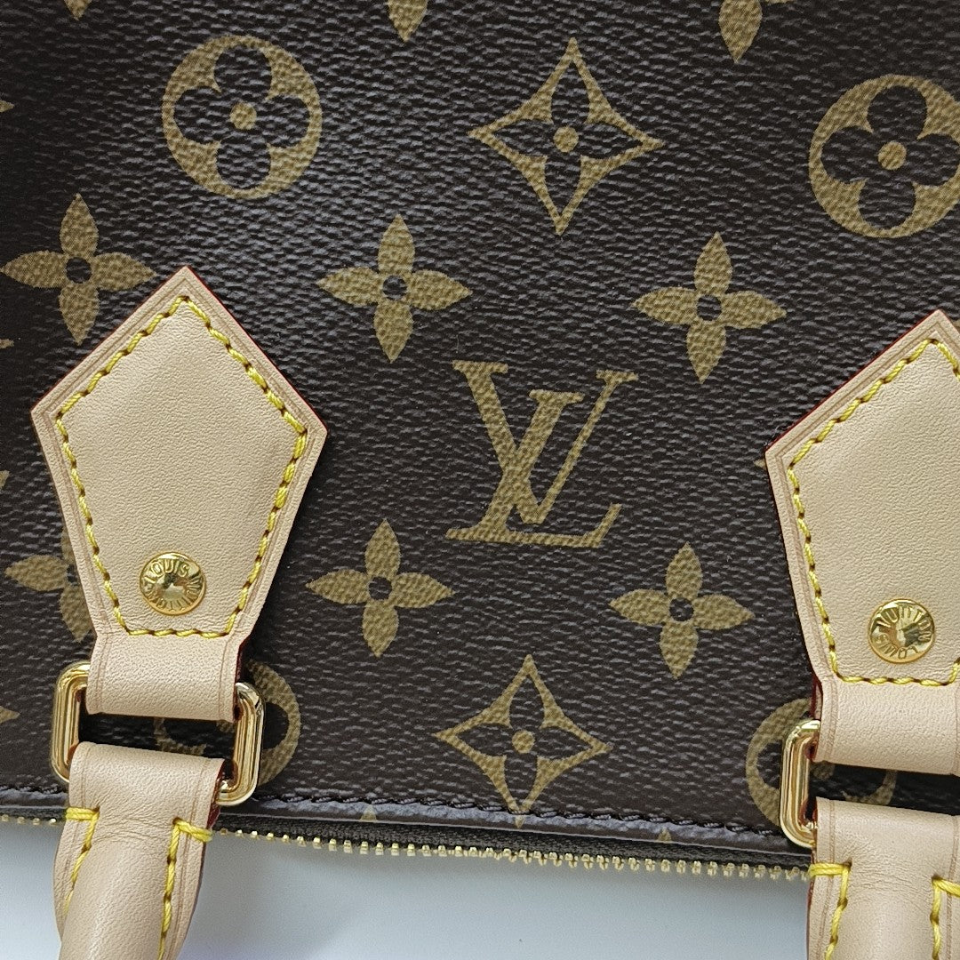 SPEEDY 20 Monogram Coated Canvas Brown
