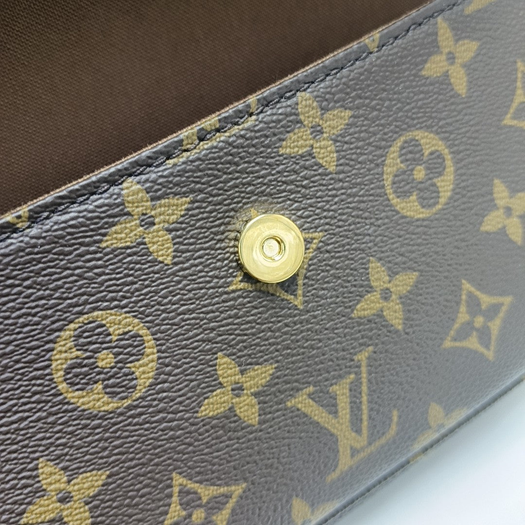 IVY Monogram Coated Canvas Brown