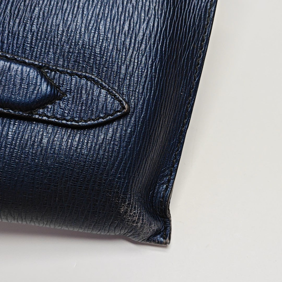 Calfskin Clutch Blue