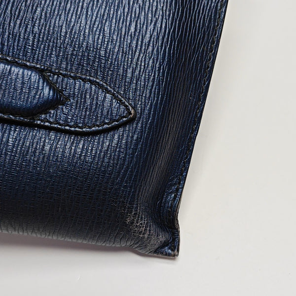 Calfskin Clutch Blue
