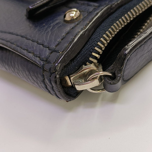 Calfskin Top Handle Bag Blue