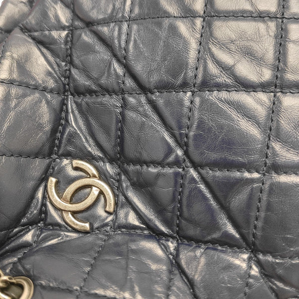 GABRIELLE Medium Quilted Calfskin Blue