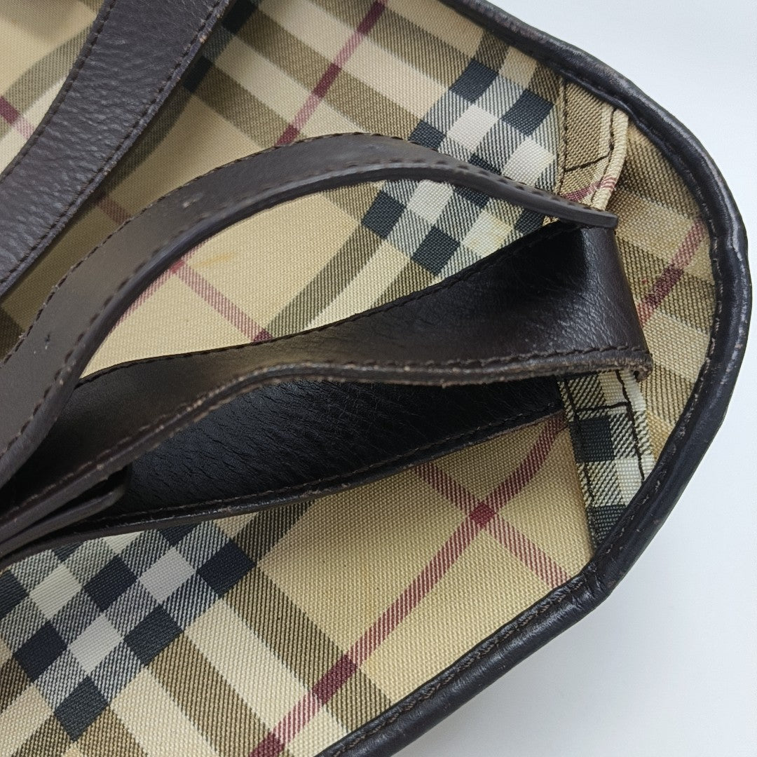 Coated Canvas Backpack Beige