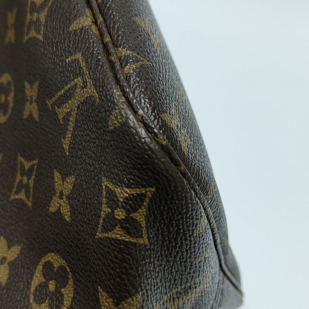 NEVERFULL MM Monogram Coated Canvas Brown