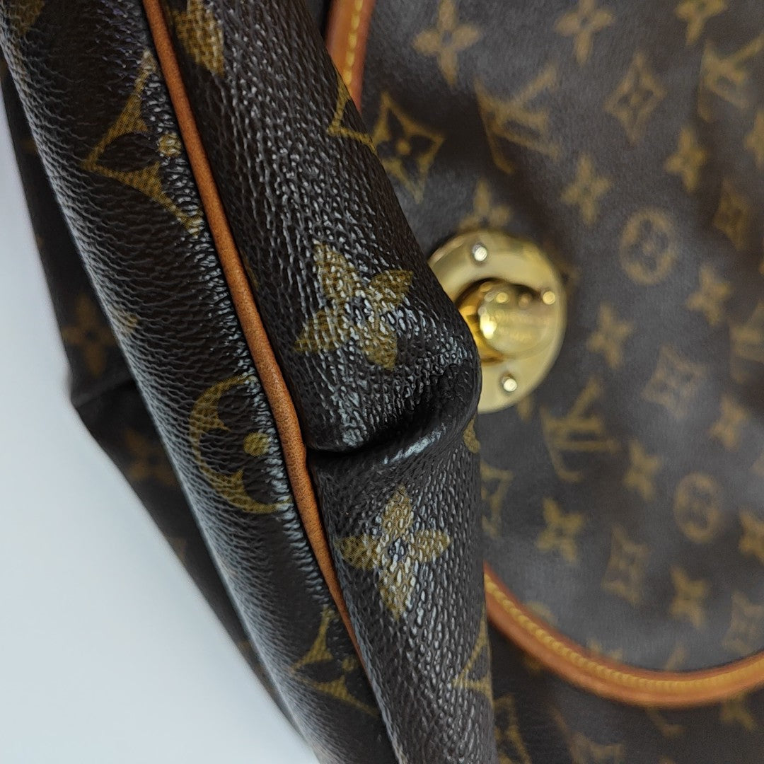 TULUM GM Monogram Coated Canvas Brown
