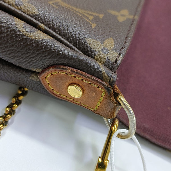 FAVORITE PM Monogram Coated Canvas Brown