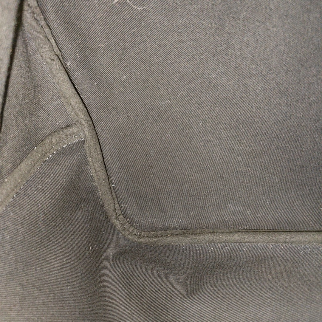 Coated Canvas Tote Bag Black