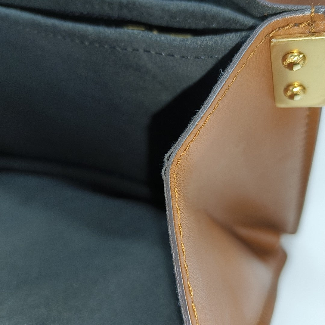 DAUPHINE MM Monogram Coated Canvas Brown